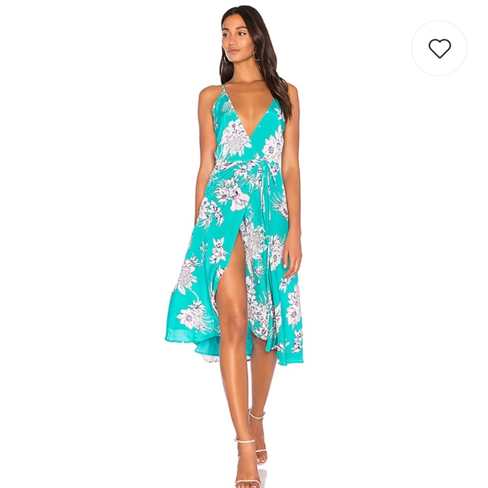 YUMI KIM CITY LIGHTS MIDI DRESS IN TAHITI SUNRISE